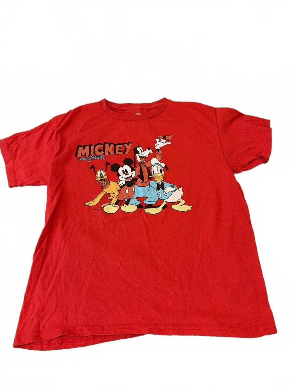 Disney Kids Mickey and Friends Red Graphic Tee Large